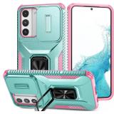 AYMECL Galaxy S22 Case with Sliding Lens Cover