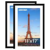 FIXSMITH 11x17 Picture Frame Set of 2, Black