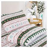 Dinjoy Christmas Pillowcases King 2 Pack