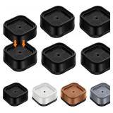 Shouwuhho 4 Pack Bed Risers 1-3' Black