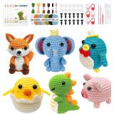 Mobelixy 6PCS Crochet Kit for Beginners