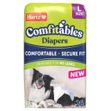 Large (26) Hartz Comfitables Dog Diapers