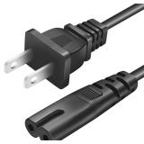 3 ft 2-Prong Universal AC Power Cord Figure-8