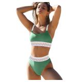 ZINPRETTY LG High Waisted Bikini 2-Piece Suit