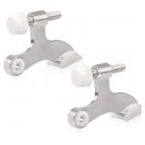 HOMOTEK 2 Pack Door Stopper Satin Nickel