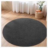 Waterproof Non-Slip Round Rug Pad, 8 ft