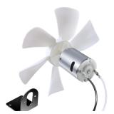 PlusRoc RV Vent Fan 6' 130 CFM D-Shaft White