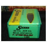Sierra 22Cal 69gr HPBT Match 85 Pieces