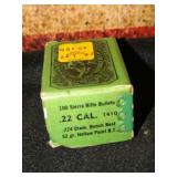 Sierra 22Cal 52gr Bench Rest HPBT 100 Pieces
