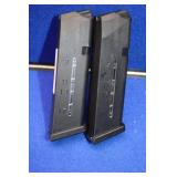 2 Glock 17 9mm 17 Round Magazines