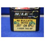 Barnes .357 Cal 110gr TAC-XP 40 Pieces