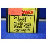 Barnes .500 S & W 375gr XPB 20 Pieces