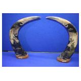 Hand Carved Buffalo Horns