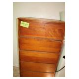 Wood 5 Drawer Dresser