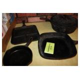 Vintage Cast Iron Wagner & Other Made in US