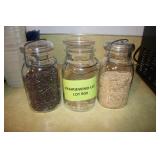 3 Mason Storage Jars