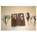 Lot of Sewing/Fabric Scissors