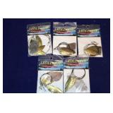 New Shasta Tackle #4 Brass Flashers X5