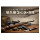 NOW ACCEPTING FIREARM CONSIGNMENTS
