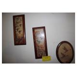3 Vintage Duck Pictures on Wood