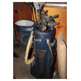 Vintage Rawlings Golf Clubs & Spalding Bag
