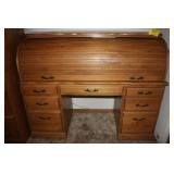Beautiful Vintage Roll Top Desk