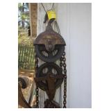 Vintage D.Round & Sons Chain Hoist