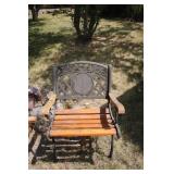 Cute Outdoor Wood & Metal Chair