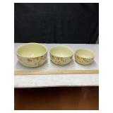 Hallï¿½s Superior Mixing Bowls, 8.5ï¿½, 7.5ï¿½, & 6ï¿½