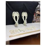 Burwood Wall Sconces, Homco Butterflies/Flowers