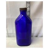 Genuine Phillips Cobalt Blue Glass Bottle