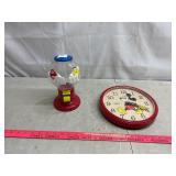 Mickey Mouse Clock and M&M Candy Machine