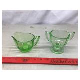 Uranium Cream and Sugar Set