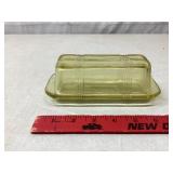 Hazel Atlas yellow butter dish