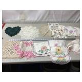 Pink Doily & More Vintage Linens