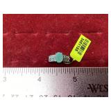 Ring w/ Blue Center Stone Stamped 925