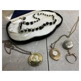Watches & necklace set minus 1earring