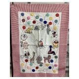 Hand stitched blanket 31x42