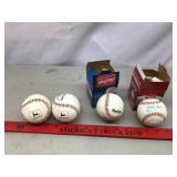 Baseballs Rawlings And Spalding