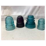 Insulators, beautiful purple & blue