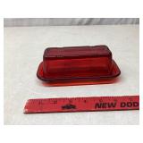 Hazel-Atlas Ruby red butter dish