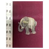 Vintage Large Elephant Acrylic Brooch