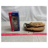 Mizuno Ball Glove and NFL Bobble Head