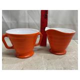 Vtg Creamer/ Sugar Bowl