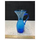 Hand Blown Blenko Art Glass Pitcher, 10.5ï¿½ tall