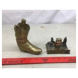 Brass Boot and Calendar