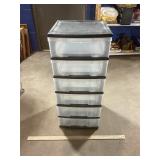 6 Drawer Plastic Bin