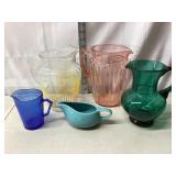 Colorful Pitchers & Creamers