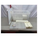 Tote Of Plastic Storage Containers