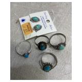 Rings & Earrings. See description